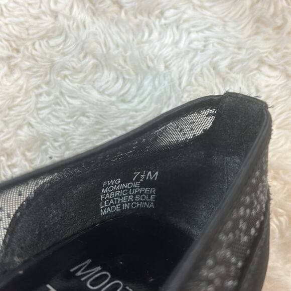 Mootsies Tootsies black square toe Momindi heels, size 7.5 - Picture 10 of 11